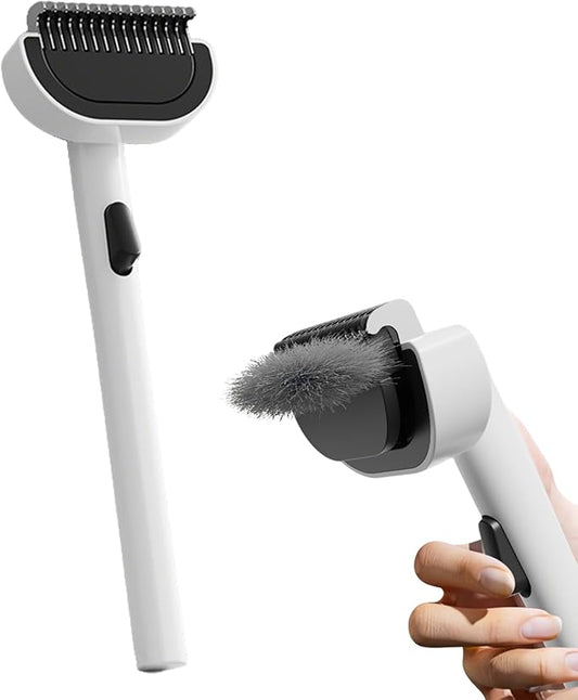 Self Cleaning Dog Undercoat Rake, Deshedding Rake Brush for Dogs, Grooming Rake for Effective Fur Removal, Ergonomic Handle Design - Ideal for Shedding Control