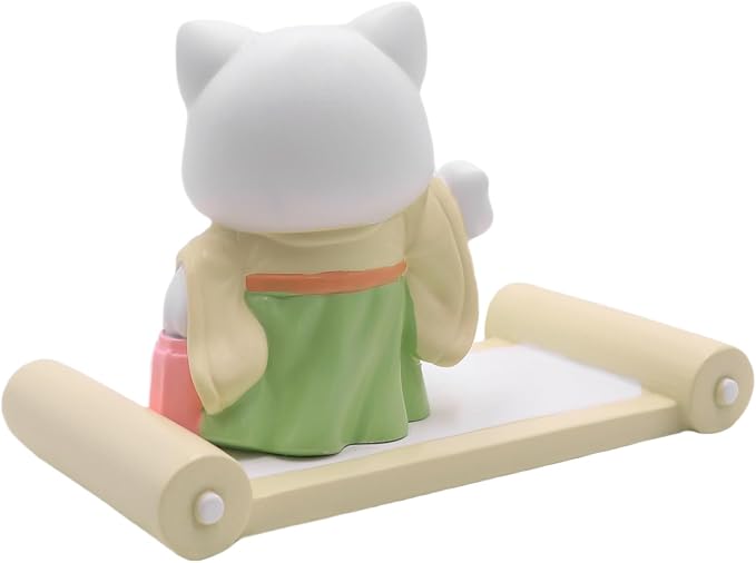 Cute Cat Phone Holder for Desk Kitten Phone Stand Desktop Holder Stand for All Smartphones Tablets Kawaii Kitty Desk Ornament