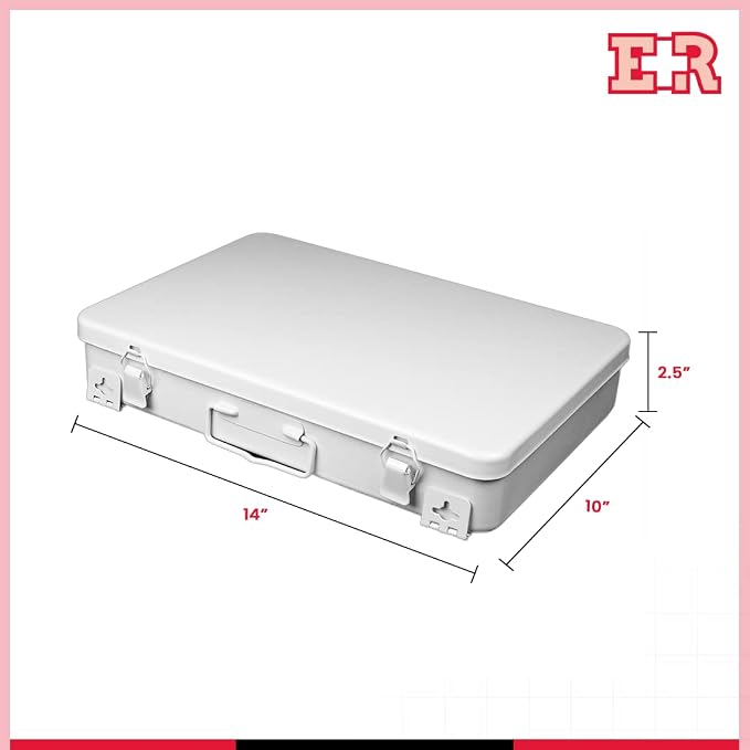 Ever Ready First Aid Metal Case, No.36 – 14” x 10” x 2.5” (Pack of 6)