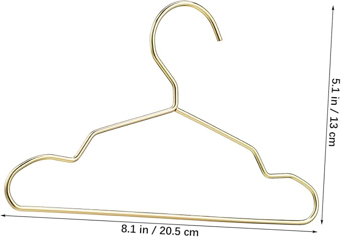 ORFOFE 10pcs Mini Metal Hangers for Pet Apparel Sturdy Hangers for Cats and Dogs Space-Saving Clothing Drying Rack Durable Non-Slip Design for Pet Shop Supplies