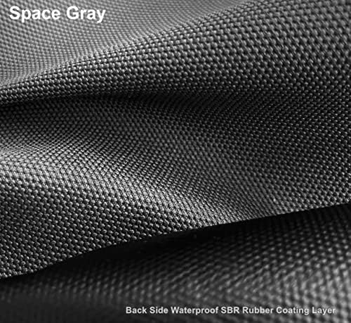 Dogbed4less Memory Foam Platform Dog Bed, Crate Mattress for Orthopedic Joint Relief with Waterproof Removable Cover Extra Large 45X27X3 Space Gray