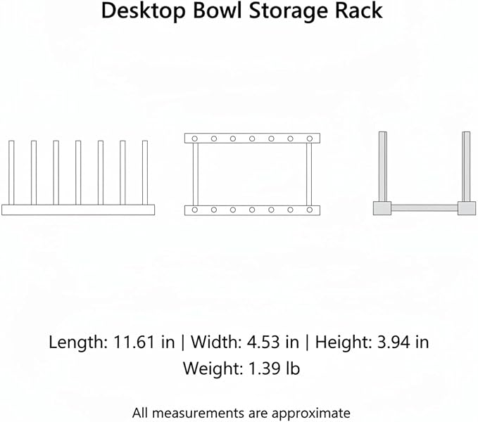 Organize Round Pet Bowls Vertically with This Compact Desktop Storage Rack, Multicolor PET Stand for Feeding Areas