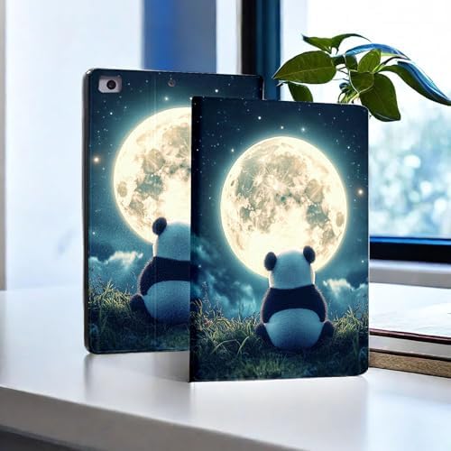 for Microsoft Surface Pro 11/10/9-13" 2024/2022 Tablet Case,Auto Wake/Sleep,Adjustable Stand Protective Cover - Panda Moon