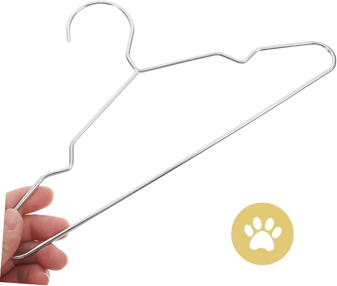 MAGICLULU 10pcs Steel Pet Hangers for Dogs and Cats Clothing Organizer Sophisticated Finish for Home and Pet Shops Versatile Storage for Apparel