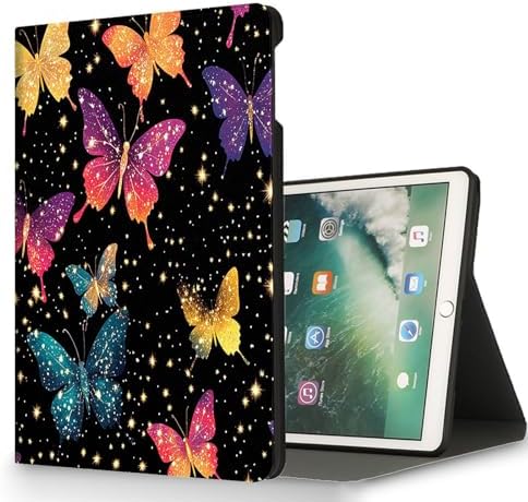 for Microsoft Surface Pro 8-13" 2021 Tablet Case,Auto Wake/Sleep,Adjustable Stand Protective Cover - Colorful Butterfly Glitter