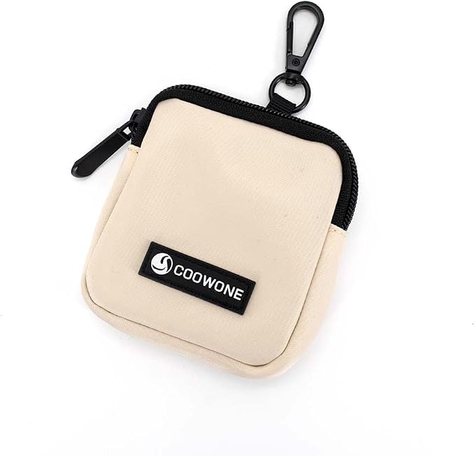 Dog Treat Pouch with Removable Small Pet Training Treat Pouches, Built-in Poop Bag Dispenser, Adjustable Shoulder Strap Cross Body Dog Walking Bag (Beige)