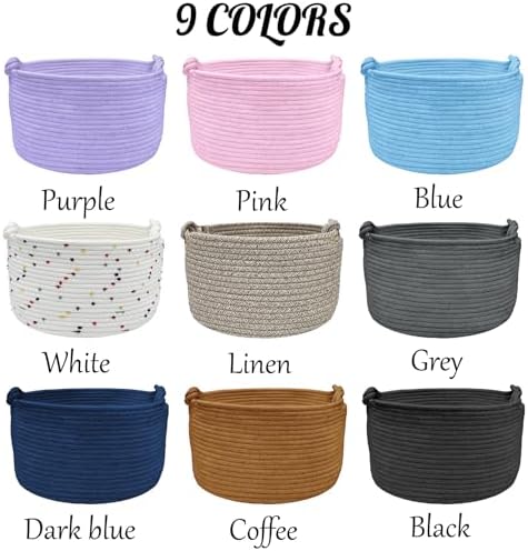 Personalized Dog Toy Basket Custom Cat Cotton Blend Pet Storage Bin with Embroidery Name Handwoven Pet Organizer for Puppy Kitten Ideal Pet Birthday Easter Gift