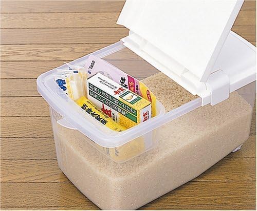 JapanBargain, Japanese Rice and Pet Food Storage Container, Ideal for Dry Food, Dog Food, and Cat Food, 11 lbs, 1-Pack