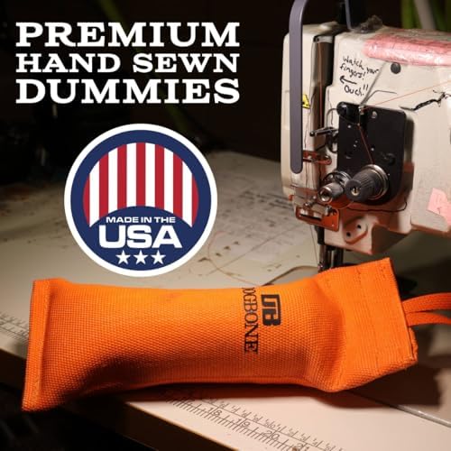 DogBone Firehose Dog Bumper for Hunting & Sporting Dog Training - Perfect Floating Dummy for Water Retrieving & Fetch - Ideal Canvas Alternative for Puppies or Adult Retrievers & Includes Throw Loop