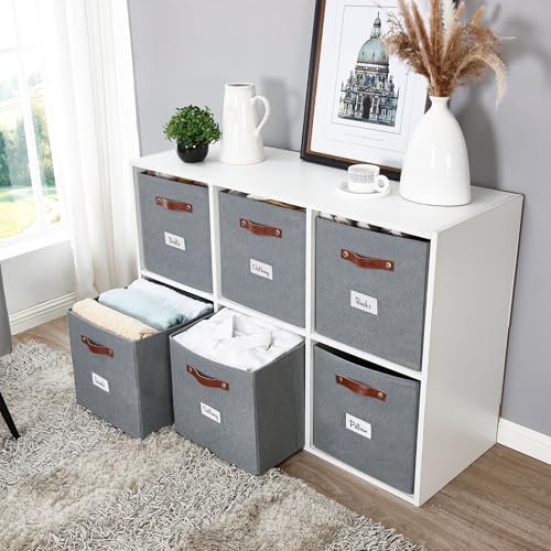 DECOMOMO Storage Bins, Storage Baskets for Shelves