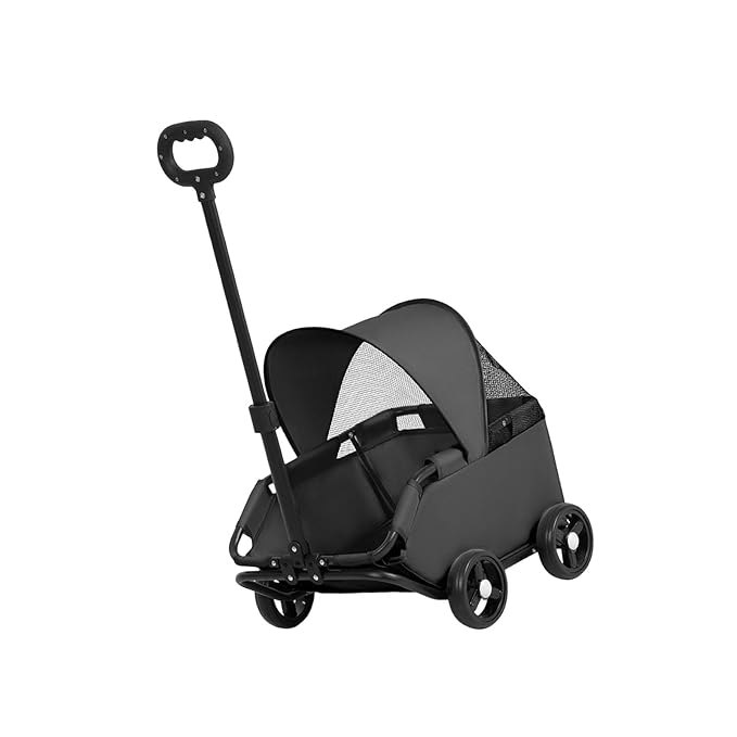 Portable Pet Carrier Frame for Small Pets Oxford Fabric Easy Storage Multi Use Small Strollers Portable Cats Compact Travel Cart Oxford Fabric Metal Frame Carrier