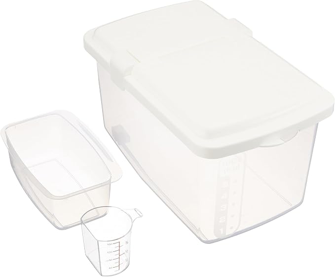 JapanBargain, Japanese Rice and Pet Food Storage Container, Ideal for Dry Food, Dog Food, and Cat Food, 11 lbs, 1-Pack