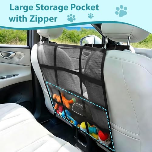 VavoPaw Dog Car Barrier, Car Net for Dog, Pet Barrier for SUV/Car/Truck