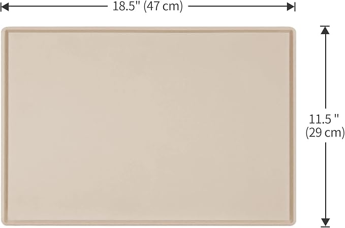 Silicone Dog Food Mat Waterproof Pet Feeding Tray for Small Medium Dogs
