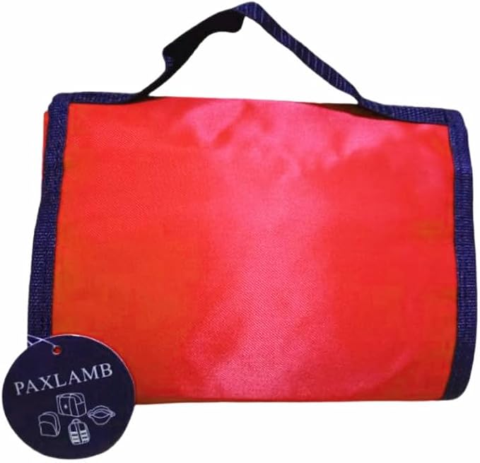 First Aid Bag First Aid Kit Empty Medical Storage Bag Red Trauma Bag for Emergency First Aid Kits Car Workshop Cycling Outdoors (Red Folding)