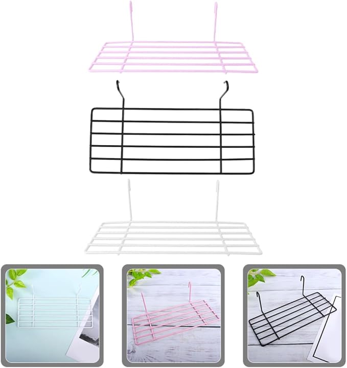 3pcs Hanging Bird Cage Wall Platform Iron Stand for Parrot Canaries | Simple Installation, Large Standing Space, Crack Resistant, Impact Resistant