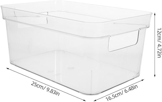 ORFOFE Portable Pet Storage Box with Large Capacity and Side Holes, Multi-functional Organizer for Office and Home Use, Convenient Mobility Desktop Toiletry and Stationery Storage