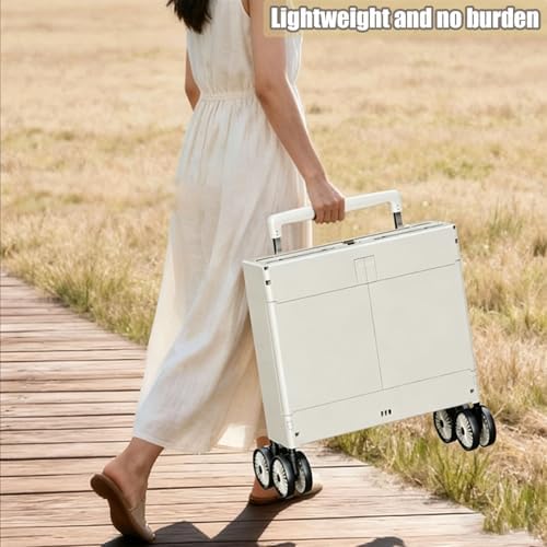 Pet Transport Vehicle, Lightweight, Multi-Functional and Practical Vehicle, Suitable for Shopping, Camping and Storage.(White,63 * 9 * 48)