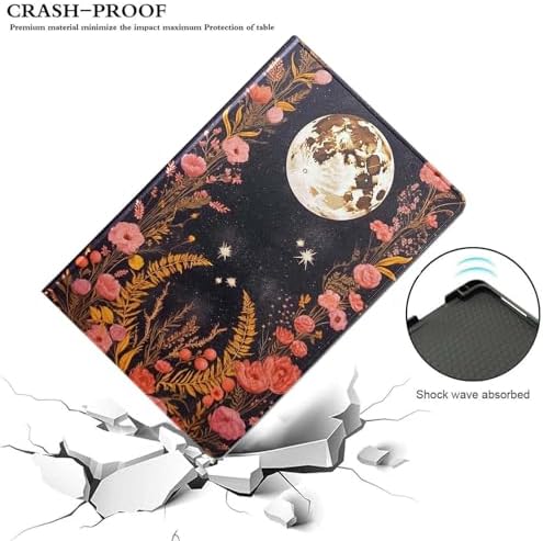 for Samsung Galaxy Tab S6 Lite 10.4" Tablet Case 2022/2020(SM-P610/P613/P615/P619),Premium Leather Folio Stand Auto Wake/Sleep,Multiple Viewing Stand,Moonlit Garden