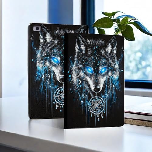 for Microsoft Surface Pro 11/10/9-13" 2024/2022 Tablet Case,Auto Wake/Sleep,Adjustable Stand Protective Cover - Wolf