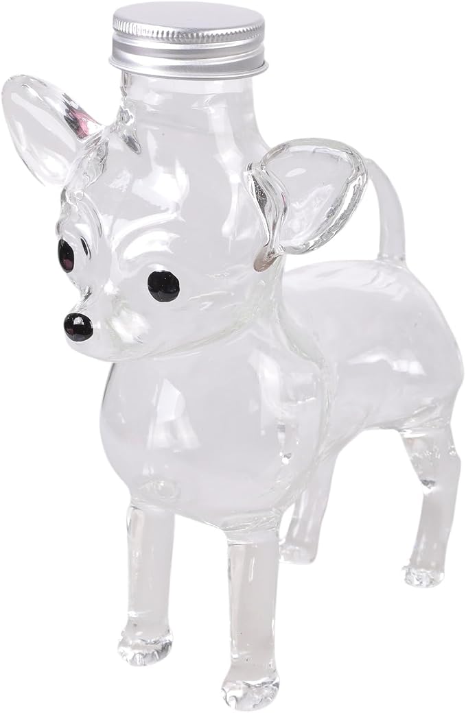 Glass Treat Container Leakproof Can Candy Jar for Pet Snacks Countertops Organizers Dog Themed Housewarming Gift Air Tight Jar with Lid