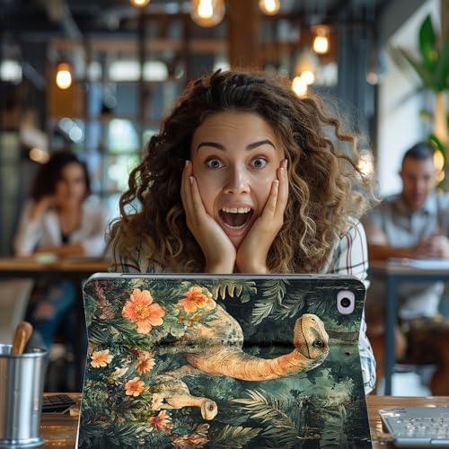 for Microsoft Surface Pro 8-13" 2021 Tablet Case,Auto Wake/Sleep,Adjustable Stand Protective Cover - Dinosaur Family Jungle