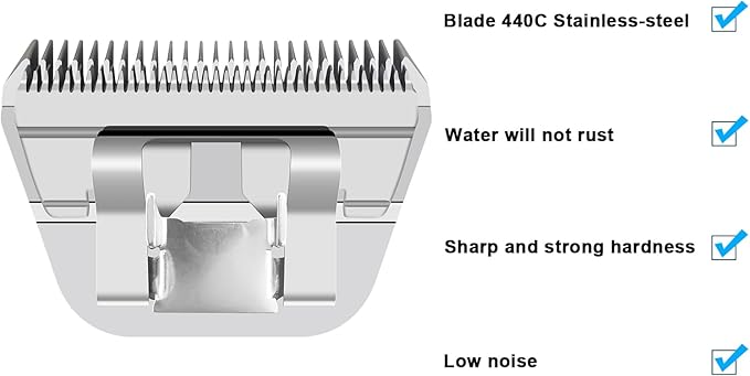 5FW Dog Grooming Wide Blade,Detachable Pet Dog Grooming Blades,Compatible with Andis,Oster A5,Wahl km10 Clippers.Cutting Length 1/4 in(6.3mm)