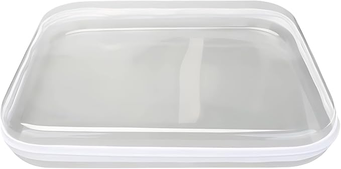 13.8 X 12.2 X 2 In Extra Large Hard Plastic Storage Box, Clear Stackable Pet Organizer Container With Zipper And Label Stickers, For Playthings, Toiletries, Cosmetics