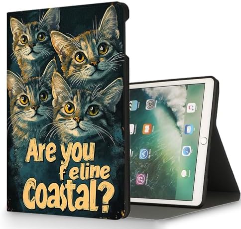 for Microsoft Surface Pro X/Pro X Plus-13 2019/2020/2021/2024 Tablet Case,Auto Wake/Sleep,Adjustable Stand Protective Cover - Cat Pattern