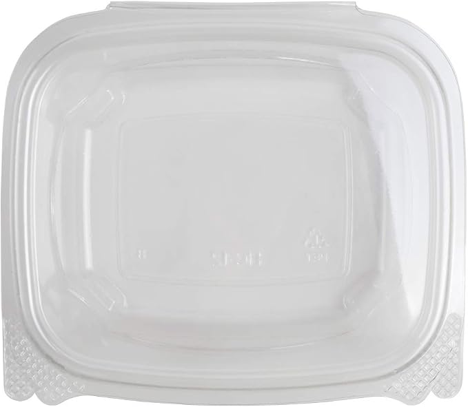 Karat PET Hinged Deli Containers with Lids - Perfect for Pasta Salads, Fruit, Deli Sides, and Home Meal Prep - Clear Plastic Food Containers, Take Out Containers (12oz)