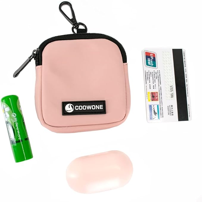 Dog Treat Pouch with Removable Small Pet Training Treat Pouches, Built-in Poop Bag Dispenser, Adjustable Shoulder Strap Cross Body Dog Walking Bag (Pink)