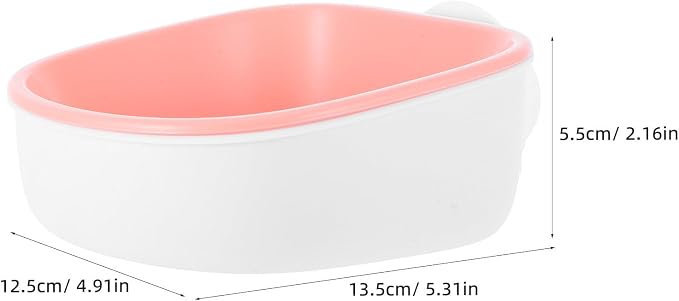 jojofuny Wall Mounted Abs Pet Food and Water Bowl for Small Animals and Dogs, Easy to Maintain Feeding Bowl Suitable for Indoor Use