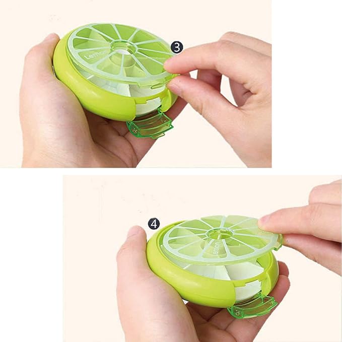 3PCS Pill Cases Weekly Pill Organizer 7 Day Pill Box Cute Pill Container Medica Box (3PCS)