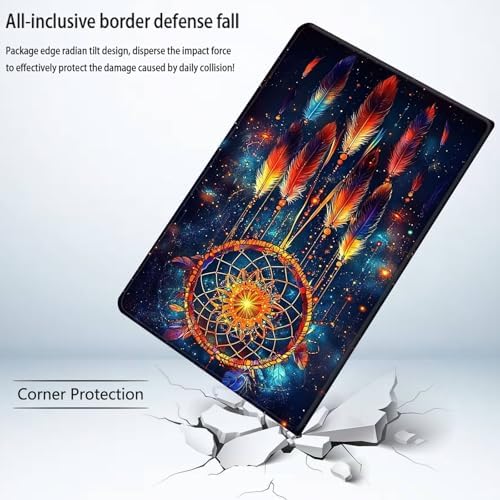 Bxgolkgd Tablet Case for Samsung Galaxy Tab S5e 10.5 Inch 2019,Shockproof Stand Cover with Heat Dissipation,Auto Wake/Sleep Function,Galaxy Dreamcatcher