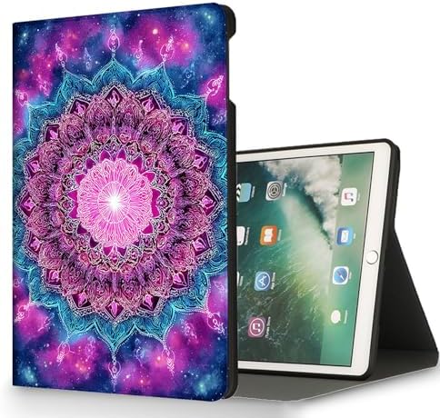 for Microsoft Surface Pro 7 Plus,Surface Pro 7/6/5/4 12.3" Tablet Case,Auto Wake/Sleep,Adjustable Stand Protective Cover - Mandala Starry Sky