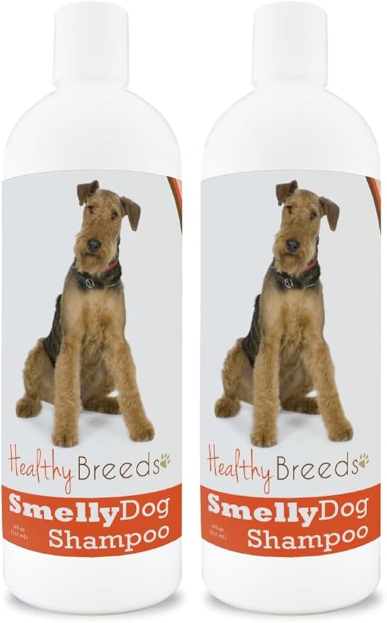 Healthy Breeds Airedale Terrier Smelly Dog Baking Soda Shampoo 8 oz (Pack of 2)