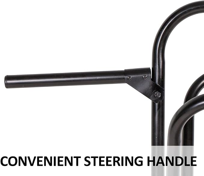 EASY-UP Portable Saddle Rack Stand on Wheels | Folding English & Western Saddle Holder | Horse Tack Room Storage | 8' All-Terrain Rolling Tires