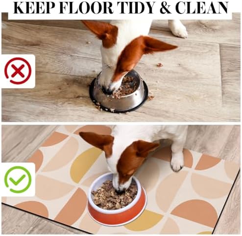 Dog Food Mats for Floors, Absorbent Dog Bowl Mat for Food and Water Dispenser, Quick Dry Cat Food Mat Pet Supplies