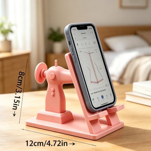Sewing Machine Phone Stand, Hands-Free Desk Accessory (Set-9)