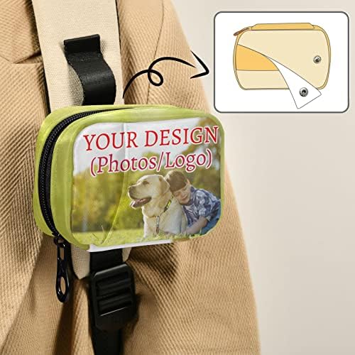 Custom Photo Personalized Pill Box 7 Day Pill Case Travel Pill Organizer Bag with Zipper Portable Weekly Case Compact Size for Vitamin Supplement Holder