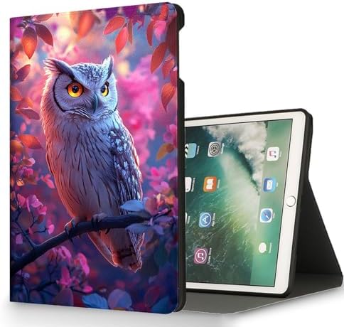for Microsoft Surface Pro X/Pro X Plus-13 2019/2020/2021/2024 Tablet Case,Auto Wake/Sleep,Adjustable Stand Protective Cover - Owl
