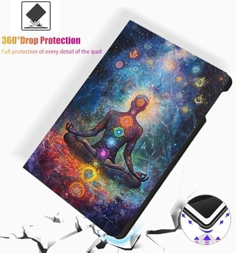 for Microsoft Surface Pro 11/10/9-13" 2024/2022 Tablet Case,Auto Wake/Sleep,Adjustable Stand Protective Cover - Chakra Meditation