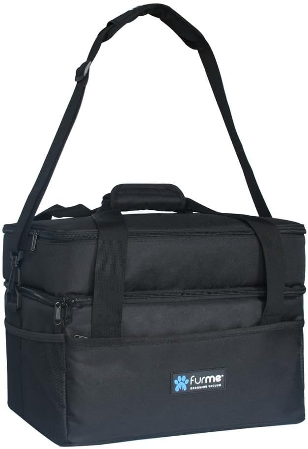 FURME Carrying Case for FM-02 Professional PLUS Grooming Vacuum Kit - Lightweight Bag with Multiple Compartmans & Pockets, Suitable for Traveling and Storage