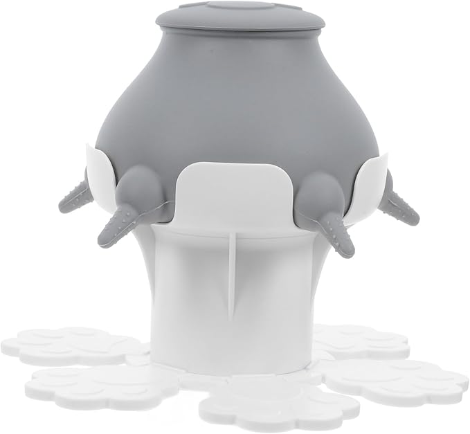 ibasenice Puppy Feeding Station Nipples Pet Nursing Device for Puppies Kitten Silicone Feeder Bowl Sturdy Stand