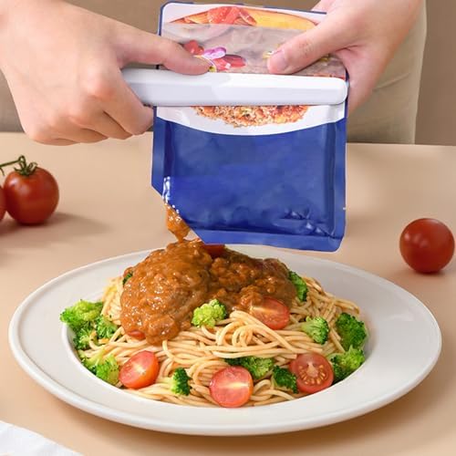 Sauce Bag Squeezer Tool, Magnetic Food Pouch Extruder, Tube Organizer for Kitchen Daily Ketchup Lotion Restaurant Party Living Room Tea Sauce Pet Treats, Household Supply for Reliable Daily Use
