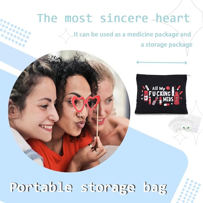 Sisadodo Charging Cable Organizer Travel Bag Toiletry Makeup Cosmetic Bags Medicine Med Toiletry Bag Pouch Diabetic Gifts Bags