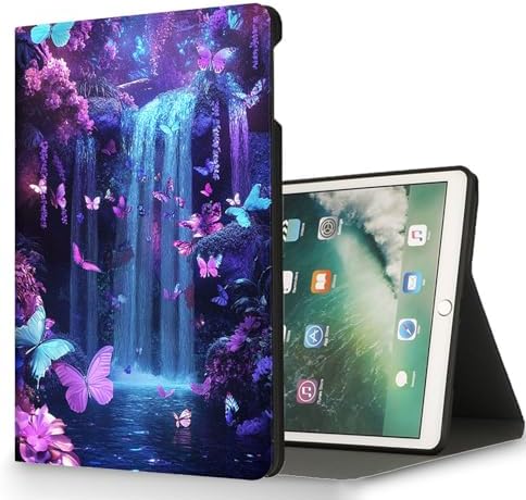 for Microsoft Surface Pro 8-13" 2021 Tablet Case,Auto Wake/Sleep,Adjustable Stand Protective Cover - Dream Butterfly Waterfall