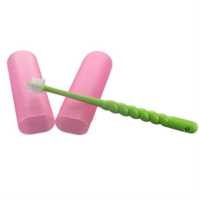 VTurboWay 2 Pcs 360-Degree Pet Toothbrush for Puppy, Small Dog and Cat, Colors May Vary