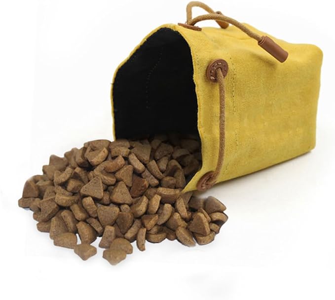 Dog Treat Training Bag Pouch Pet Dog Training Pouch with Drawstring and Buckle Hands-Free Walking for Treats Waist Bag for .33 X 2.75 X 2.75 in