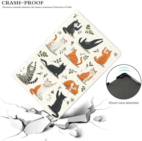 for Samsung Galaxy Tab S5e Case 2019 10.5”Model SM-T720/T725,Premium Leather Folio Stand Auto Wake/Sleep,Multiple Viewing Stand,Cute Cats